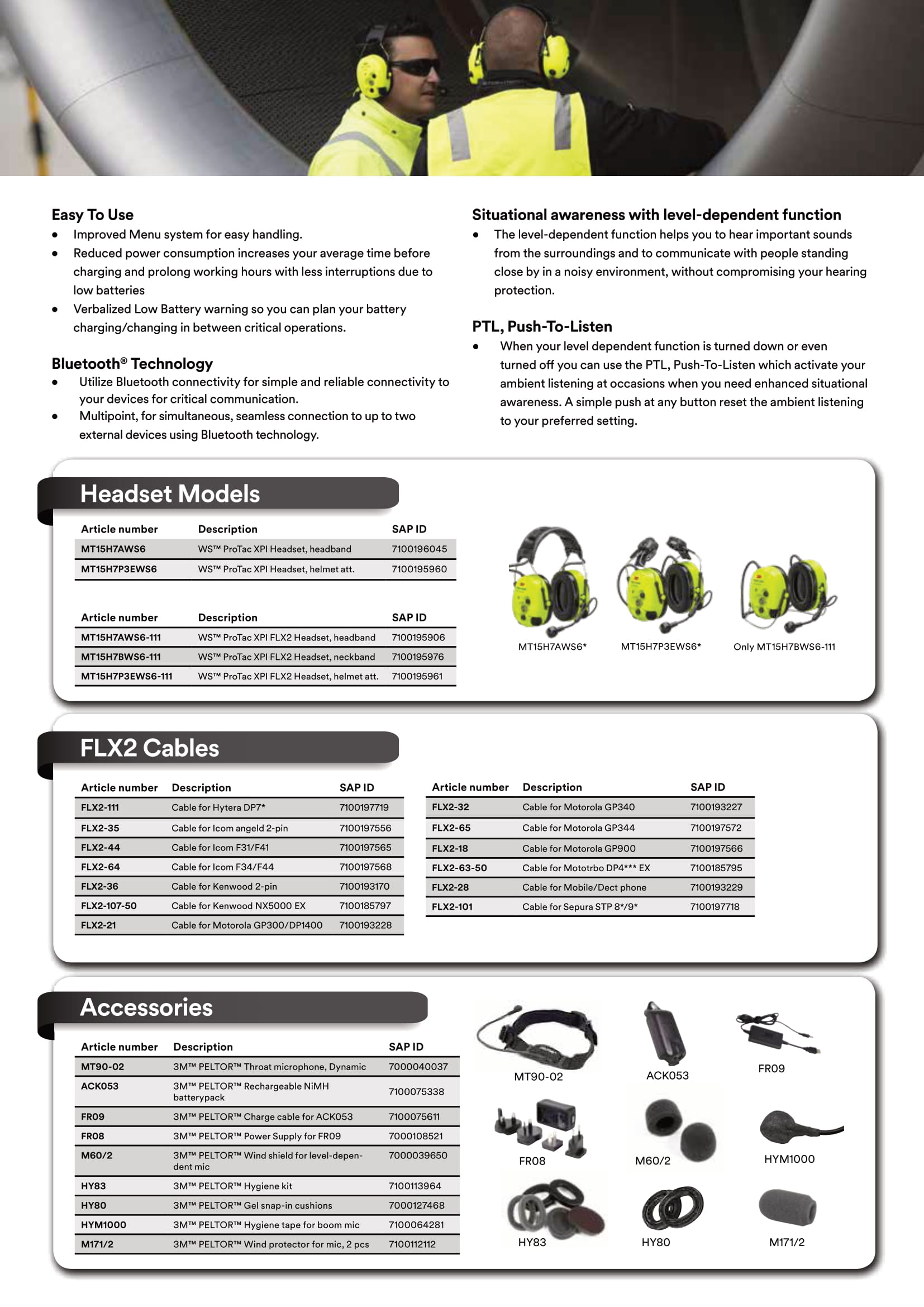 3M Peltor WS ProTac XPI Kafa Bantlı Bluetooth Kulaklık MT15H7AWS6